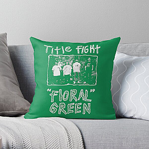 Title Fight Floral Green Promo Throw Pillow RB2411