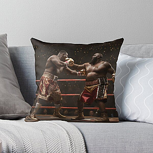 Heavyweight Boxing Title Fight Throw Pillow RB2411