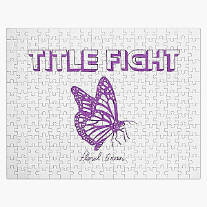 Title Fight Floral Green Butterfly Jigsaw Puzzle RB2411